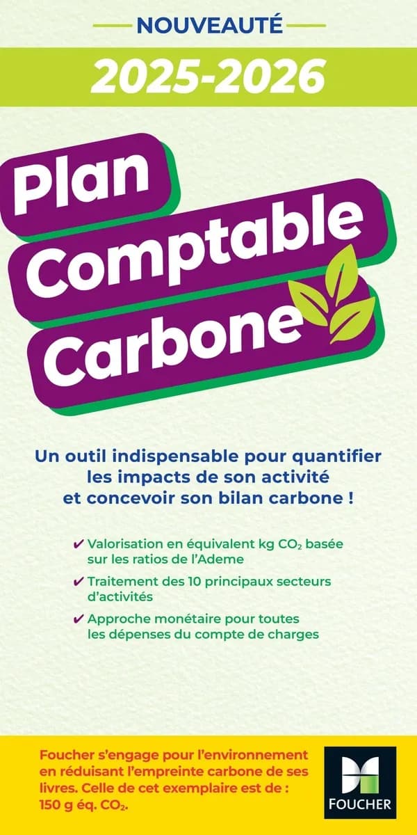 Plan comptable carbone : 2025-2026