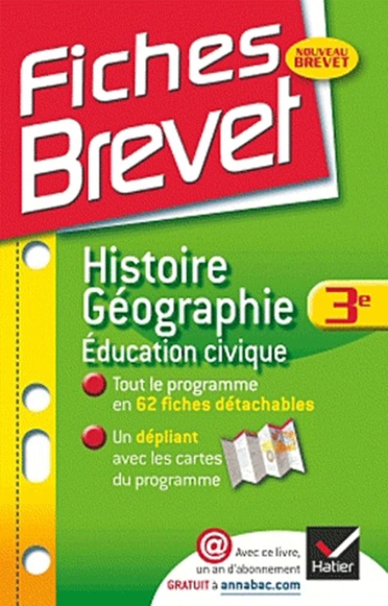 FICHES BREVET HISTOIRE-GEOGRAPHIE EDUCATION CIVIQUE 3E