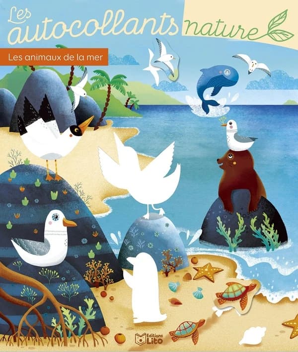 Les autocollants nature : Les animaux de la mer