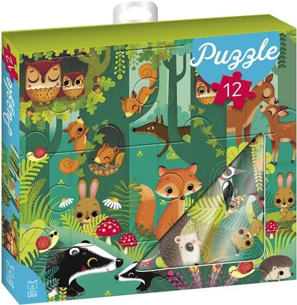 Ma boîte à puzzle : 12 pièces : les animaux