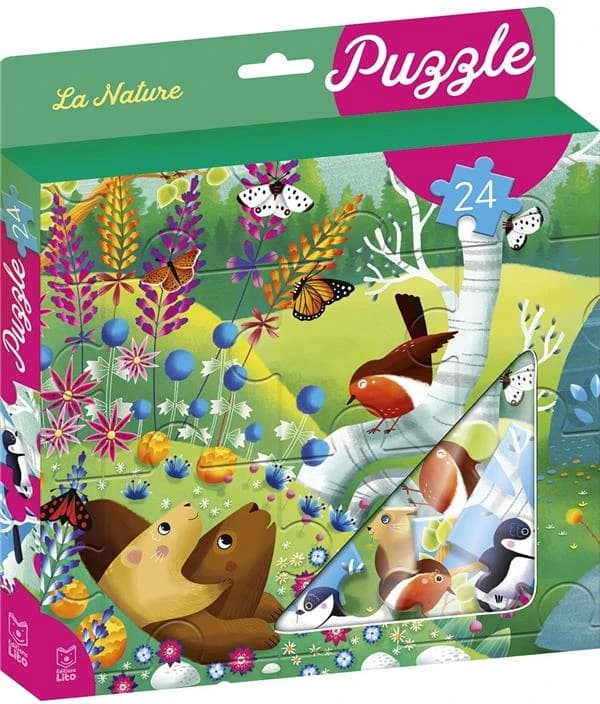 Ma boîte à puzzle : 24 pièces : la nature