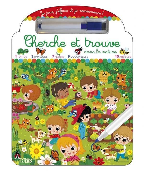 Je joue, j'efface et je recommence ! : Cherche et trouve dans la nature