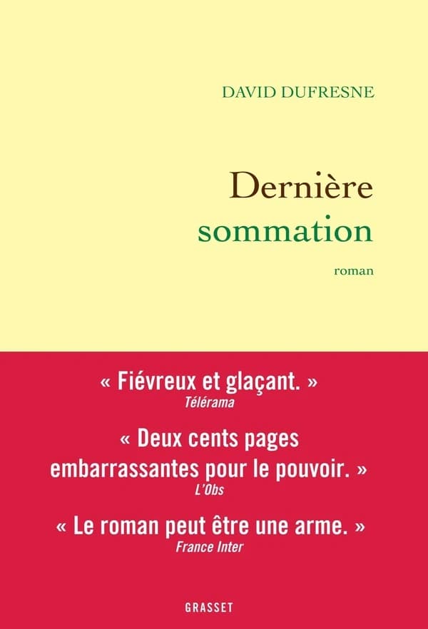 Dernière sommation : roman