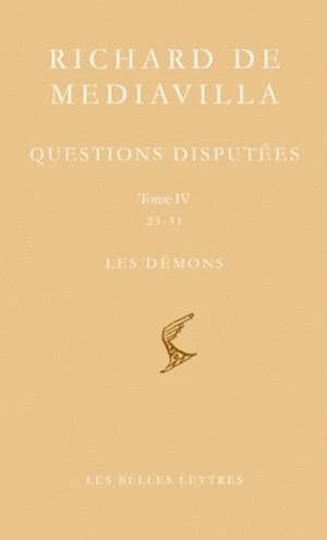 Questions disputées. Tome IV. Questions 23-31, Les démons
