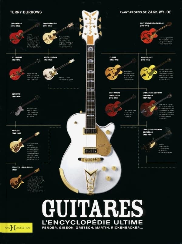 Guitares : l'encyclopédie ultime : Fender, Gibson, Gretsch, Martin, Rickenbacker