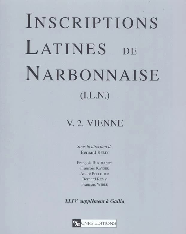Inscriptions latines de Narbonnaise (ILN). V, Vienne. 2
