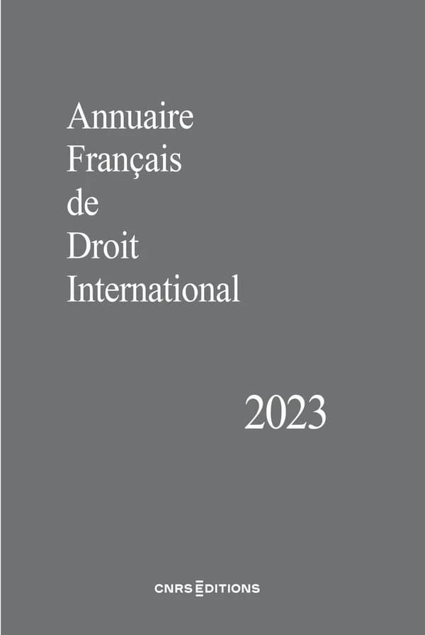 ANNUAIRE FRANyAIS DE DROIT INTERNATIONAL.