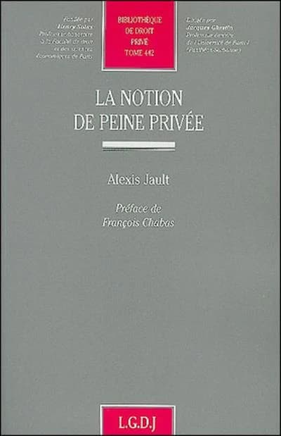 La notion de peine privée