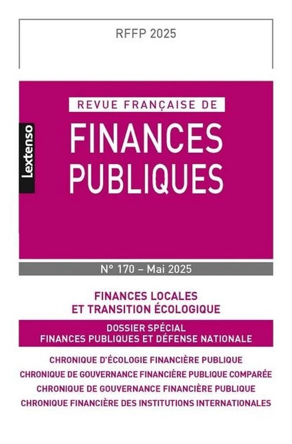 Revue française de finances publiques n.170
