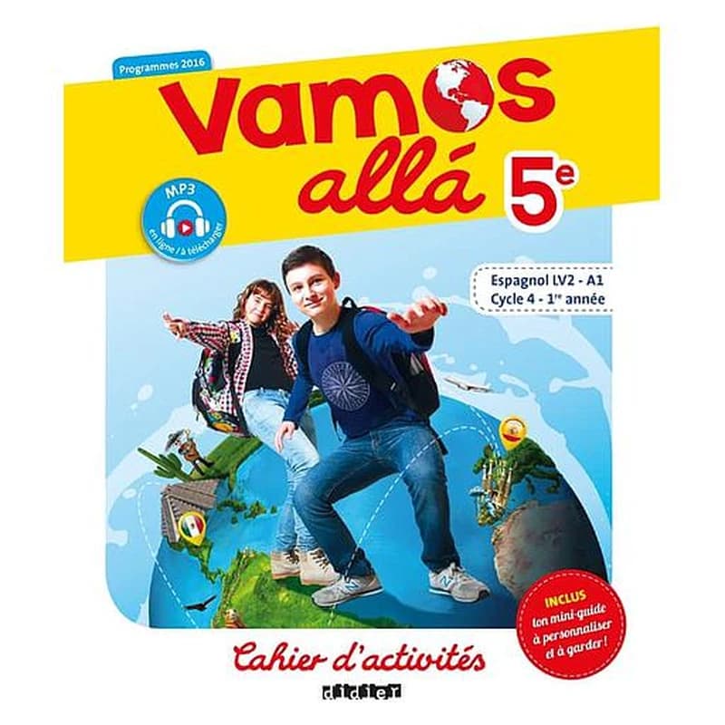 VAMOS ALLA : espagnol ; 5ème ; cahier