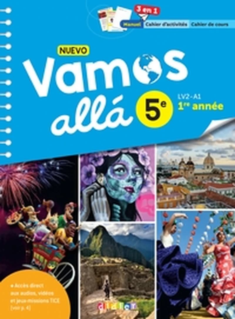 Nuevo vamos alla : espagnol ; 5e ; manuel et cahier élève