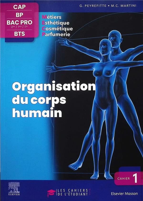 Organisation du corps humain : esthétique, cosmétique, parfumerie : CAP, BP, Bac Pro, BTS