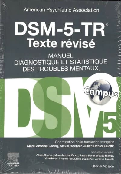 Campus DSM-5-TR Manuel diagnostique et statistique des troubles mentaux, texte révisé