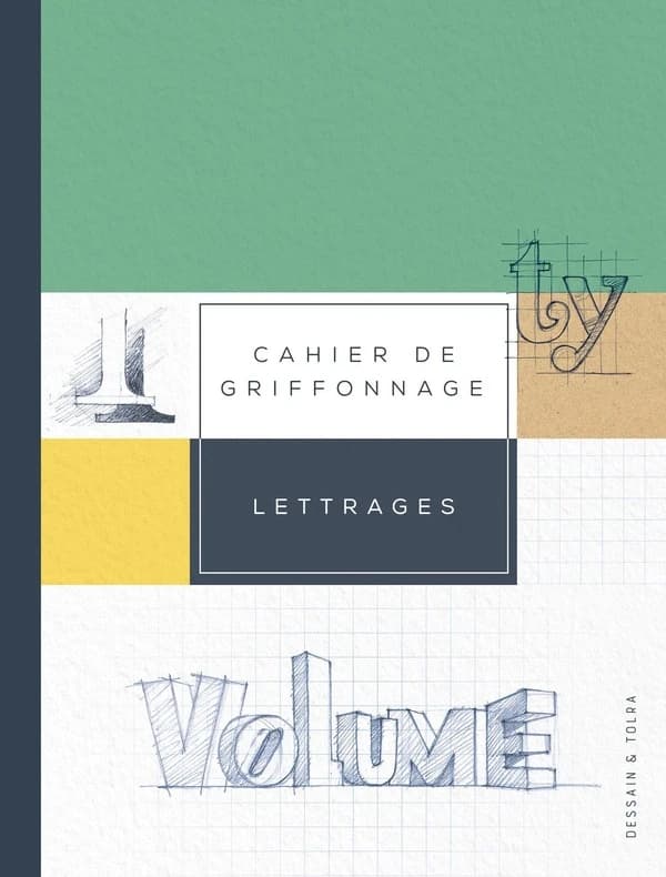 Cahier de griffonnage lettrage ; pour tout noter sans se stresser !