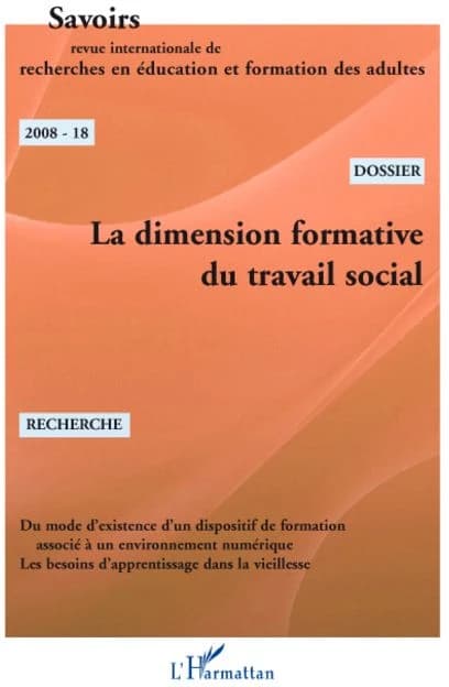 REVUE SAVOIRS : dimension formative du travail social