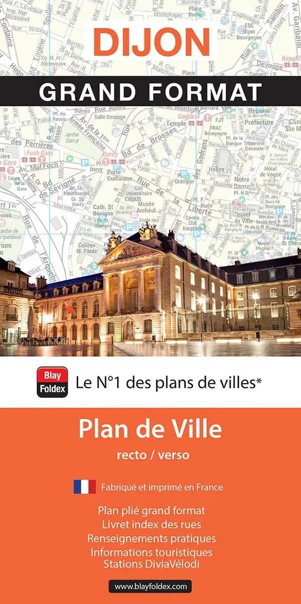 Dijon : grand format : plan de ville