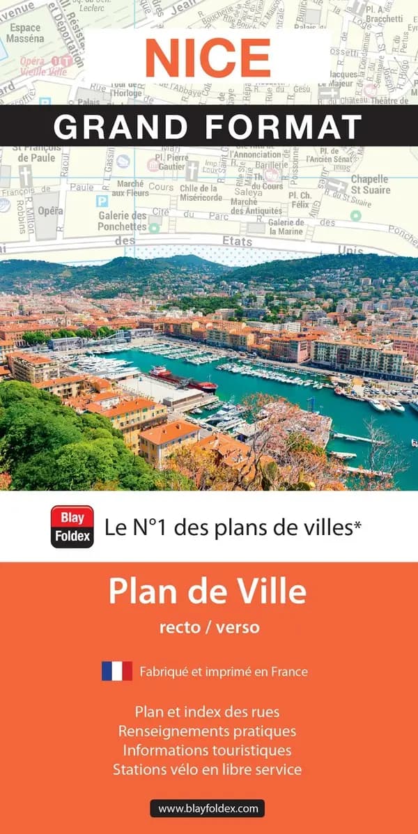 Nice : grand format : plan de ville
