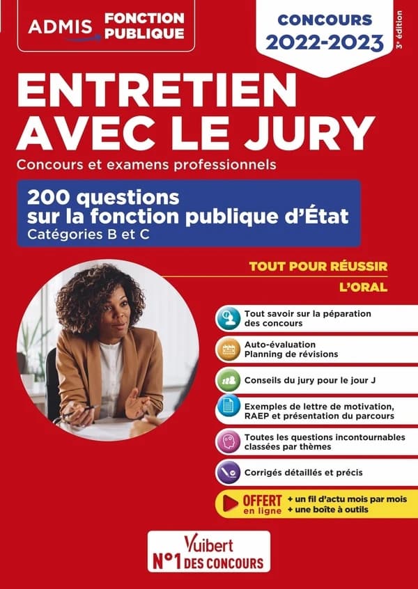 Entretien avec le jury : concours et examens professionnels : 200 questions sur la fonction publique d'État, catégories B et C (3e éd.) Hervé Macquart,...