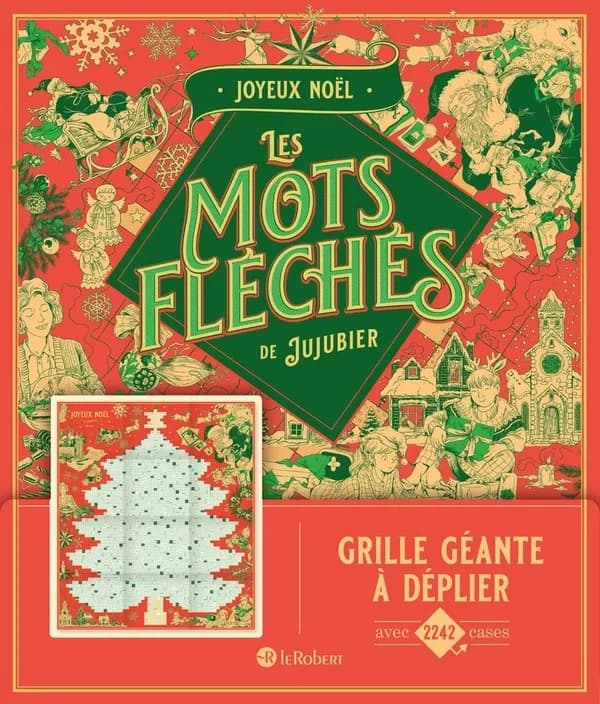 Joyeux Noël : grille géante à déplier avec 2242 cases