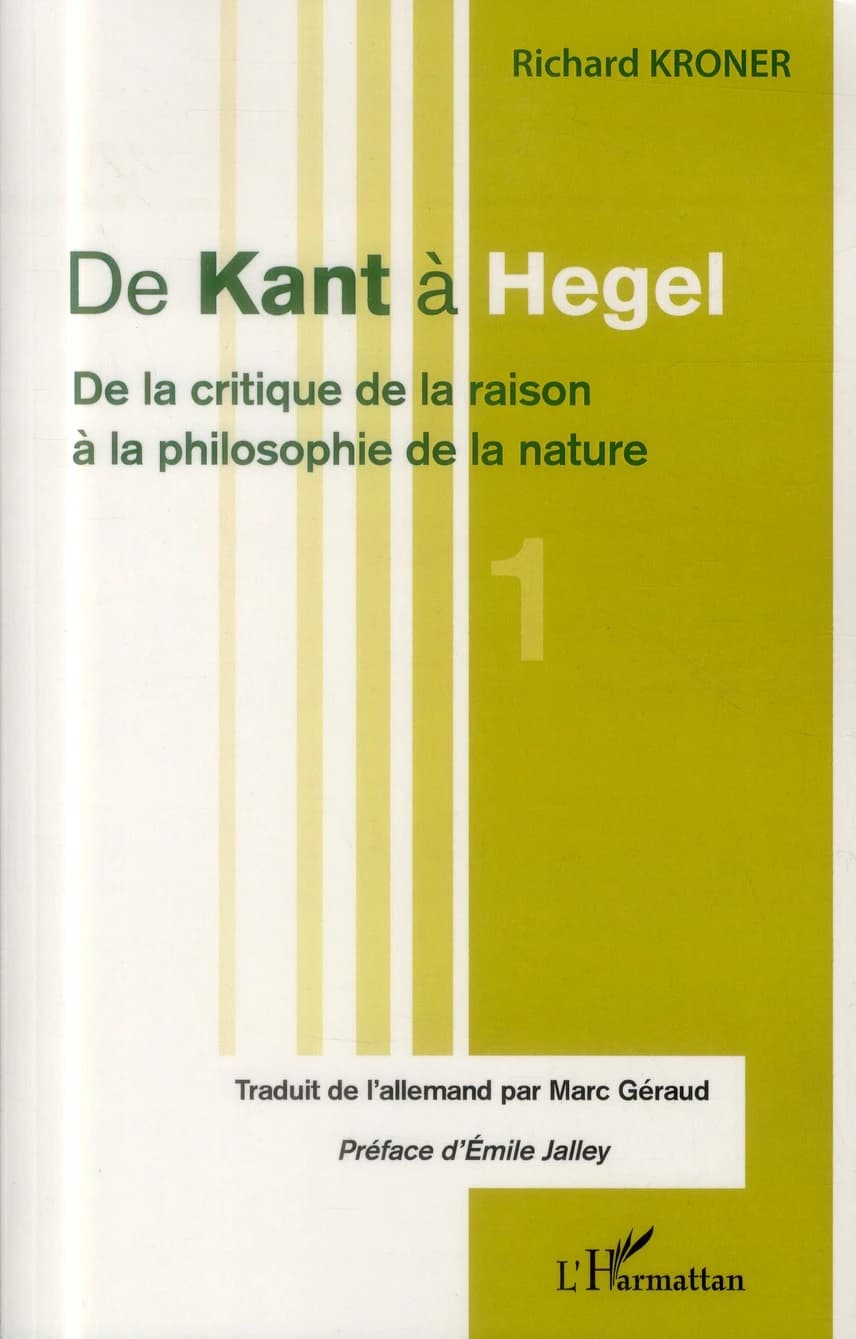 De Kant à Hegel