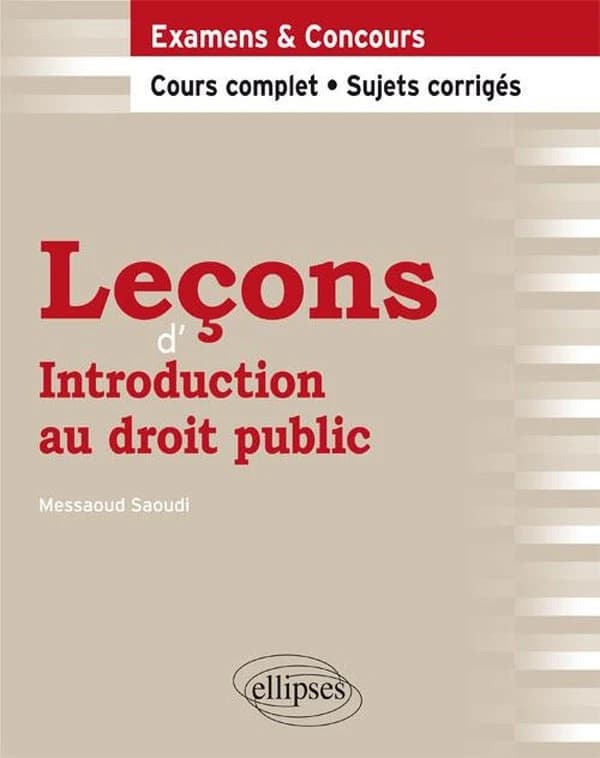 Leçons d'introduction au droit public