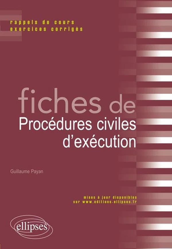 Fiches de procédures civiles d'exécution