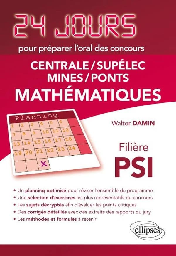 Centrale-Supélec, Mines-Ponts, mathématiques : filière PSI