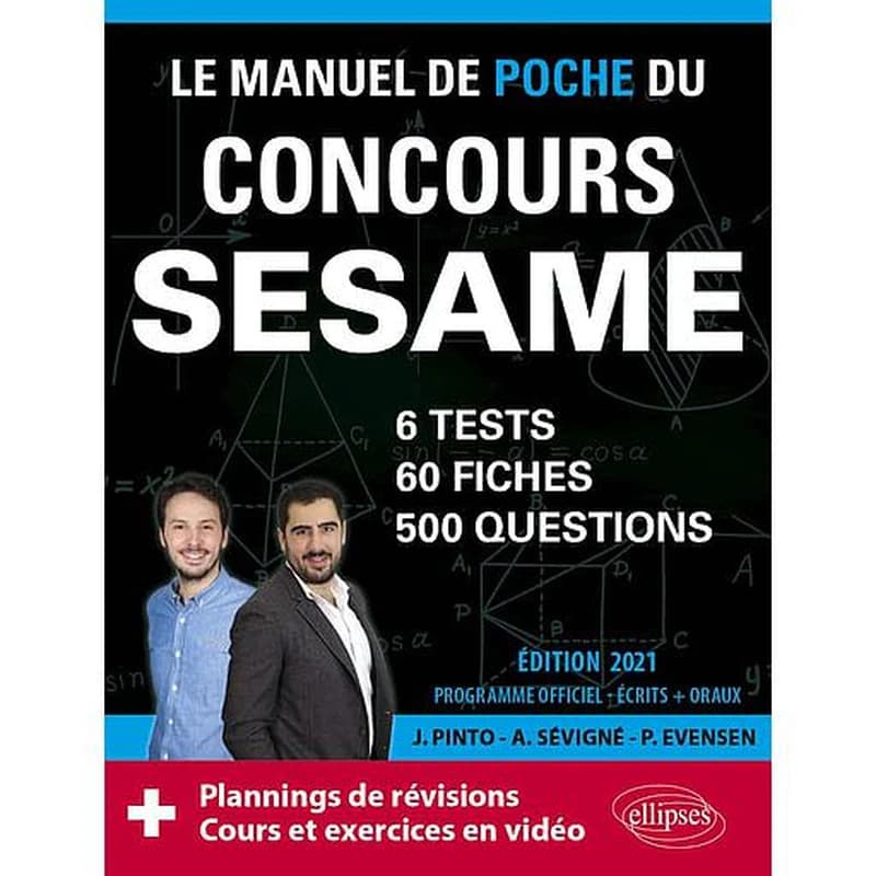 Le manuel de poche du concours SESAME - 60 fiches, 60 vidéos de cours, 6 tests, 500 questions