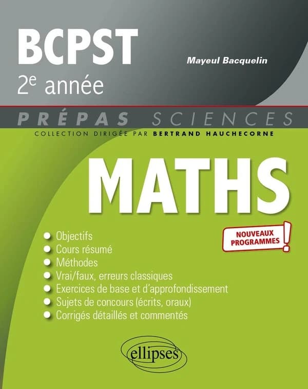 Mathématiques, BCPST, 2e année