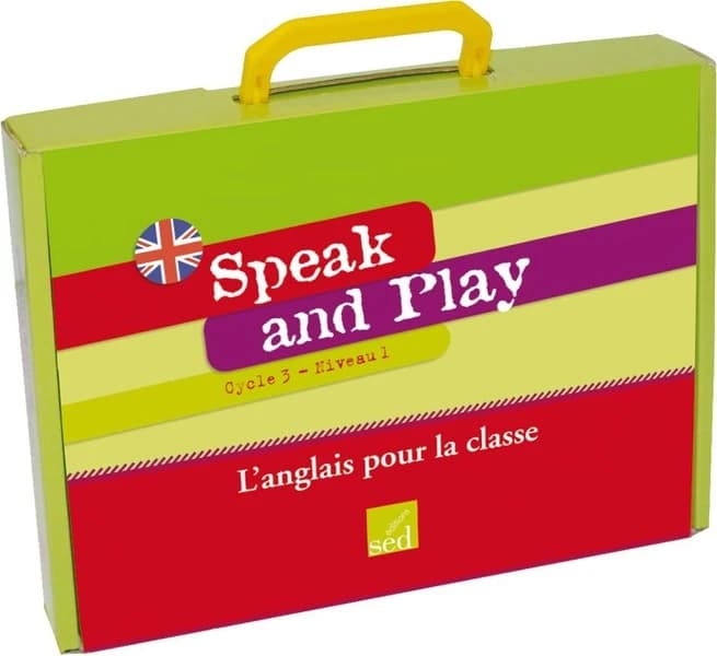 SPEAK AND PLAY : anglais ; CE2 ; cycle 3, niveau 1 ; fichier ressources, 96 flashcards, 12 posters, 33 wordcards ; jeu de cartes, CD