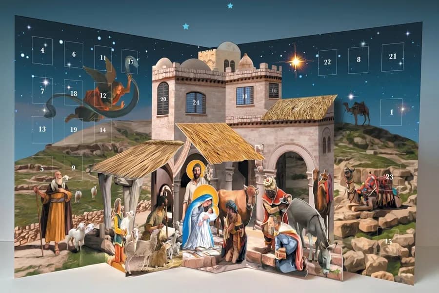 Mon calendrier de l'Avent en 3D : avec son livret d'accompagnement