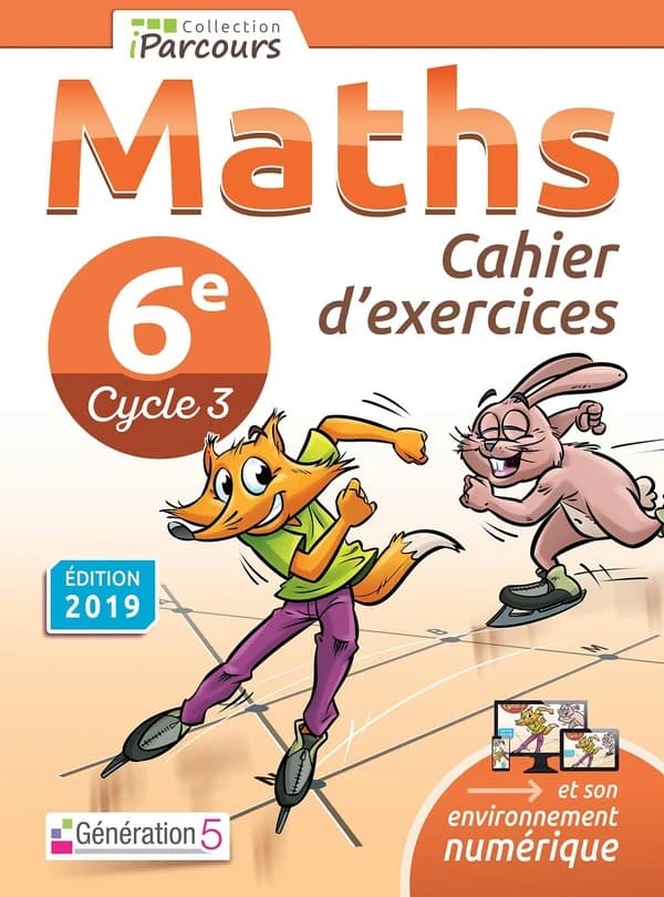 IParcours : mathématiques ; 6e ; cahier d'exercices (édition 2019)