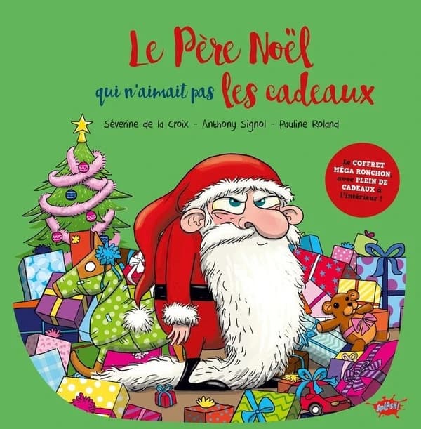 Le Père Noel qui n'aimait pas les cadeaux : Coffret avec 1 livre, 1 livre de coloriages, 6 crayons de couleurs et 14 stickers