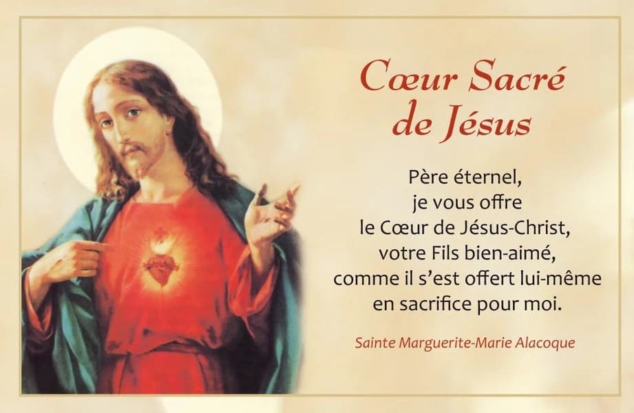 Cartes coeur sacré de Jésus
