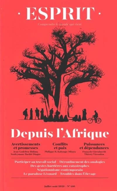 Esprit n.466 : juillet-août 2020 ; depuis l'Afrique