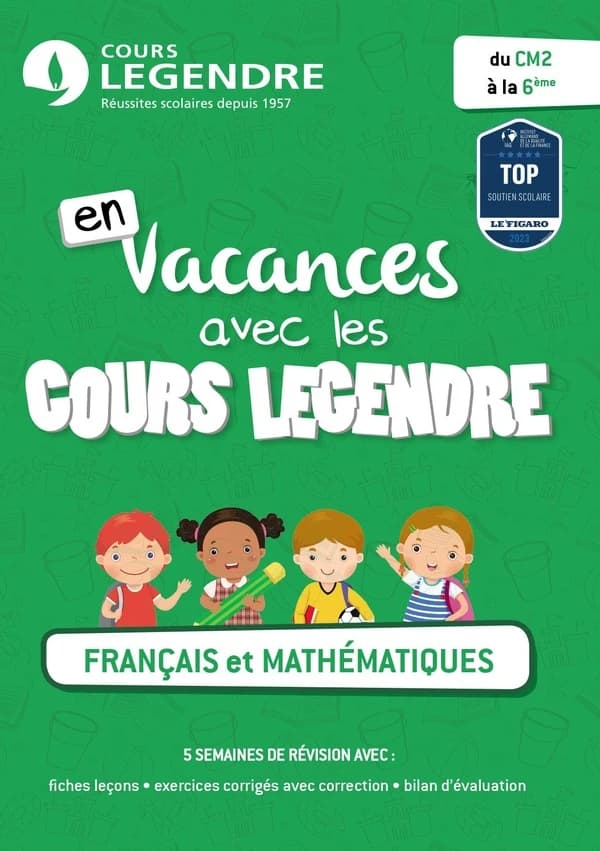 Cahier de vacances du CM2 à la 6e