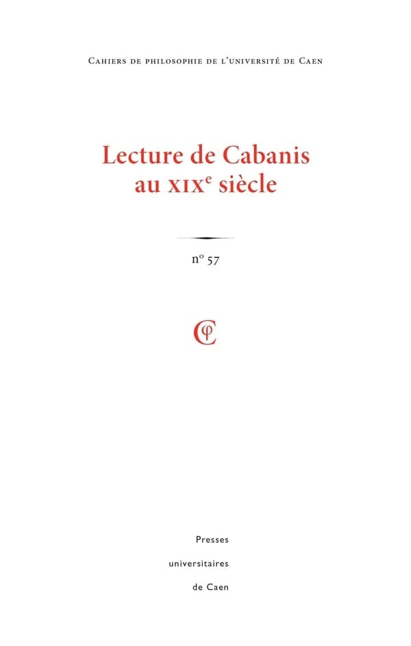 Cahiers de philosophie de l'universite de caen, n 57