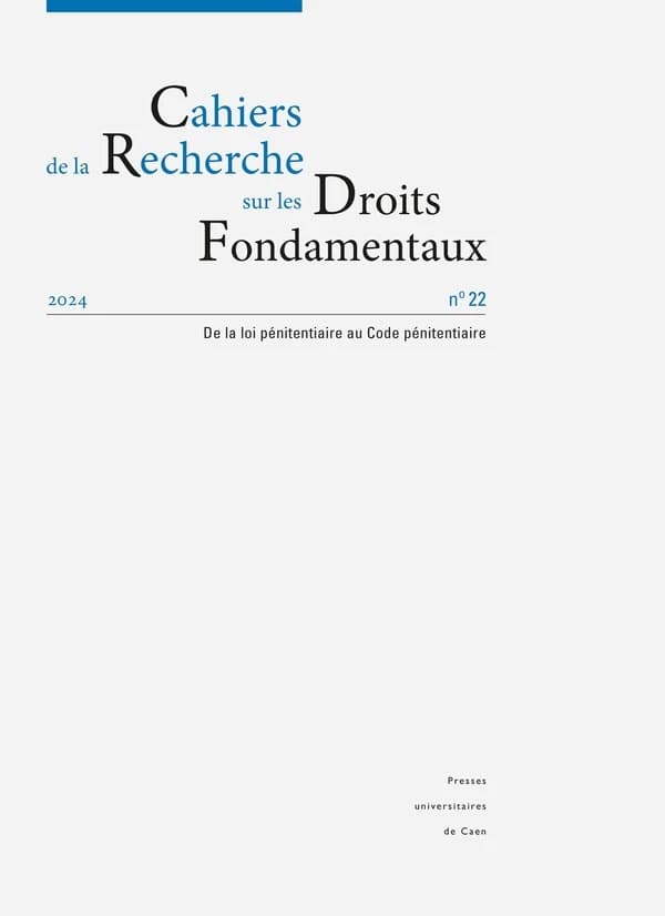 Cahiers de la recherche sur les droits fondamentaux n.22