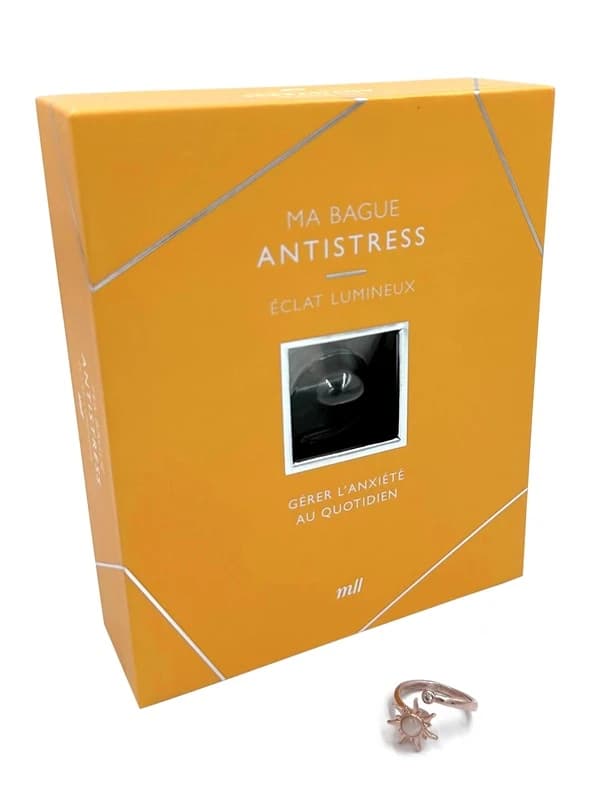 Ma bague antistress : Eclat lumineux ; Un bijou ajustable, discret et élégant et un livre