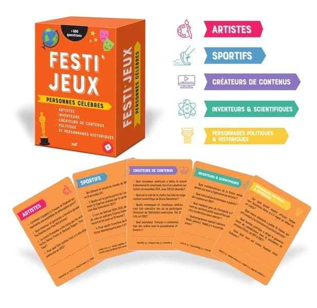 Festi'Jeux : Personnes célèbres : Plus de 600 questions pour côtoyer les figures de l'histoire et de notre époque !