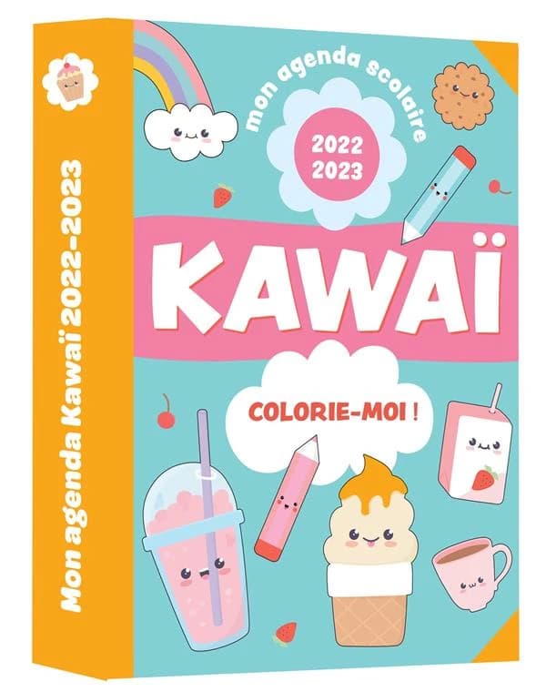 Mon agenda scolaire : kawaï : colorie-moi ! (édition 2022