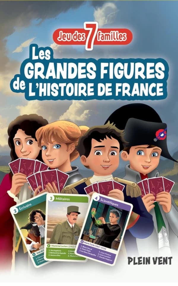 Les grandes figures de l'histoire de France : Jeu des 7 familles