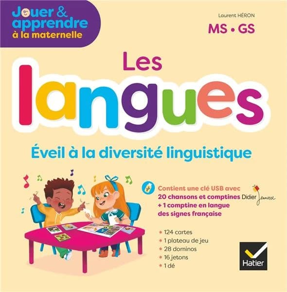 Jouer et apprendre à la maternelle : Les langues ; PS, MS, GS ; Éveil à la diversité linguistique ; Jeux des langues + accès numérique