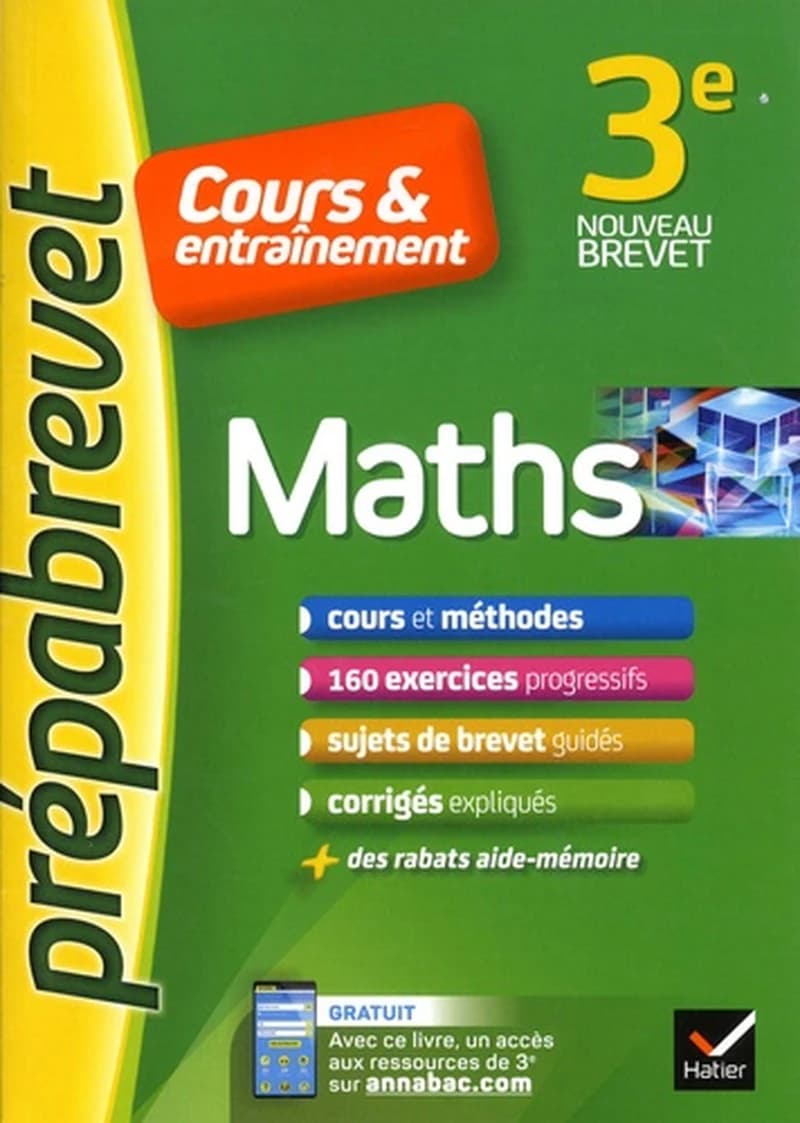 MATHS 3E - PREPABREVET COURS & ENTRAINEMENT