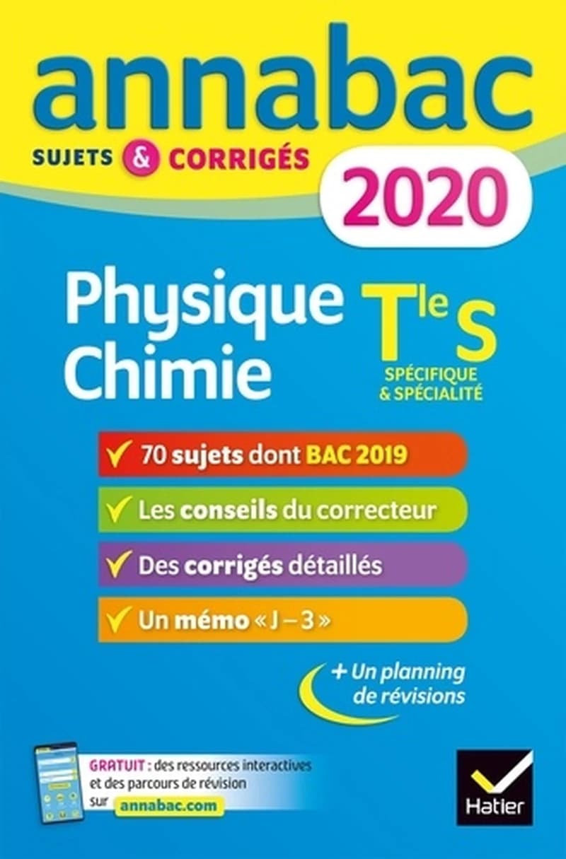 Physique-chimie Tle S spécifique & spécialité - Sujets et corrigés