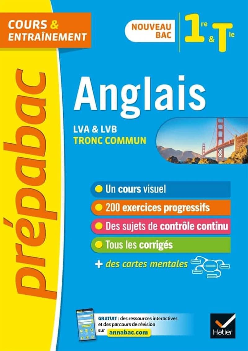 Anglais LVA et LVB tronc commun : 1re & Tle générale nouveau bac