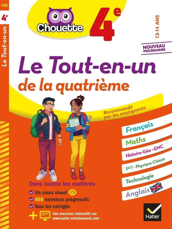 Chouette entraînement : le tout-en-un ; 4e