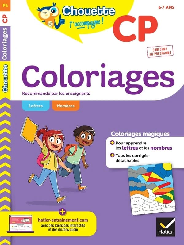 Chouette entraînement Tome P6 : coloriages ; CP