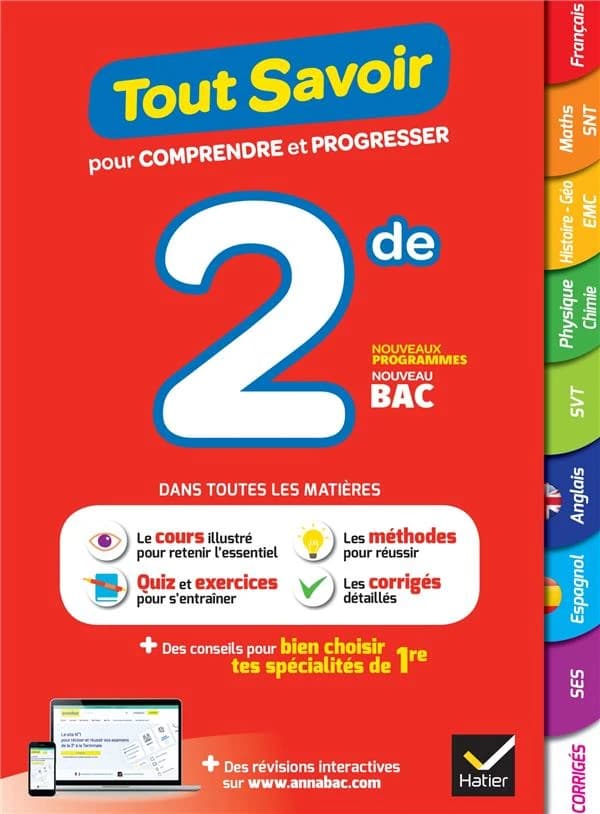 Tout savoir : dans toutes les matières ; 2de