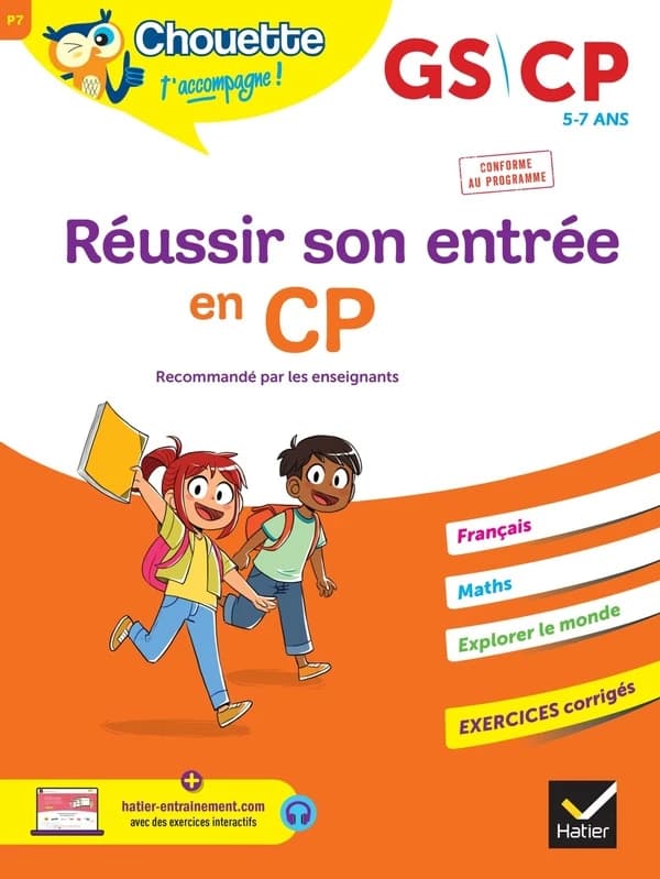 Chouette entraînement Tome P7 : réussir son entrée en CP